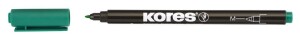 Product detail of Kores K-MARKER Permanentní popisovač, tenký hrot M, zelený