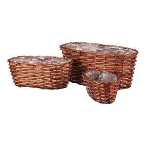 Product detail of Sada proutěných truhlíků Garden ovál, 3 ks, 3 velikosti
