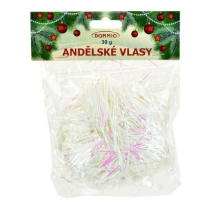 Product detail of Vánoční dekorace Andělské vlasy 30 g, bílá, laser efekt