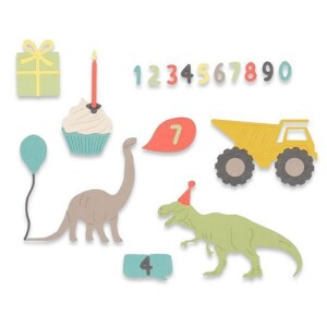 Product detail of SIZZIX Thinlits vyřezávací kovové šablony - narozeniny kluci 15 ks