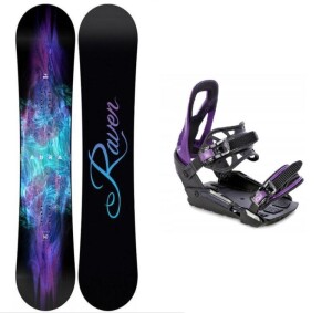 Product detail of Raven Aura dámský snowboard + Raven S230 Black/violet vázání