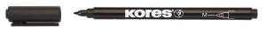 Product detail of Kores K-MARKER Permanentní popisovač, tenký hrot M, černý