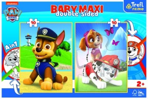 Product detail of Trefl Puzzle Baby maxi Tlapková patrola Chase, Marshal a Sky 2x10 dílků - oboustranné - Trefl