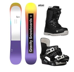 Product detail of Gravity Thunder Jr snowboard + Gravity Wildcat vázání + Gravity Micro Atop boty
