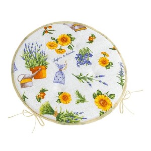 Product detail of Bellatex Sedák EMA kulatý hladký Levandule fialová, žlutá, průměr 40 cm