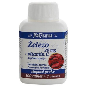 Product detail of MedPharma Železo + vitamin C 107 tablet