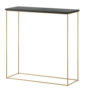 Product detail of ArtAdrk Příruční stolek MILAN | zlaté nohy Barva: Černá