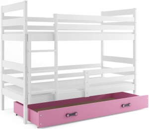 Product detail of BMS Dětská patrová postel ERYK | bílá 90 x 200 cm Barva: bílá / růžová, Rozměr: 200 x 90 cm