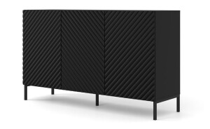 Product detail of ARTBm Komoda SURF 150 | 3D Provedení: Černý mat / černé nohy