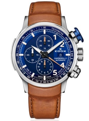 Product detail of EDOX Chronorally Automatic Chronograph 01129-TBUCBR-BUBR