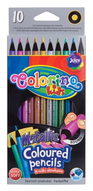 Product detail of Colorino pastelky kulaté, metalické, 10 barev