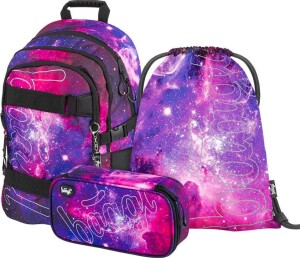 Product detail of BAAGL 3 SET Skate Galaxy: batoh, penál, sáček