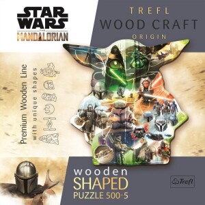 Product detail of Trefl Wood Craft Origin Puzzle The Mandalorian: Záhadný Grogu 505 dílků