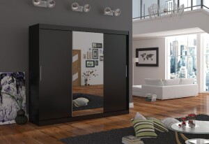Product detail of ArtAdrk Šatní skříň DENIS | 250 cm Barva: Černá