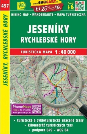 Product detail of SC 457 Jeseníky, Rychlebské hory 1:40 000