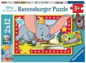 Product detail of Puzzle Disney: Pohádková zvířátka 2x12 dílků