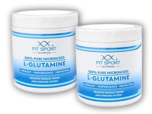 Product detail of FitSport Nutrition 2x 100% Pure Micronized L-Glutamine 330g
