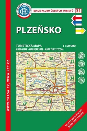 Product detail of KČT 31 Plzeňsko 1:50 000/turistická mapa