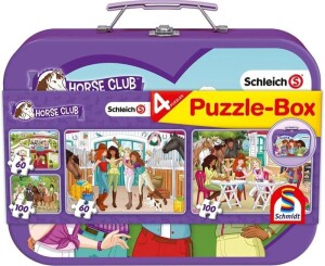 Product detail of Schmidt Puzzle v plechovém kufříku - Schleich Horse club 4v1