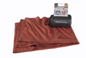 Product detail of Cocoon merino deka Merino Wool/Silk Blanket dark terracotta