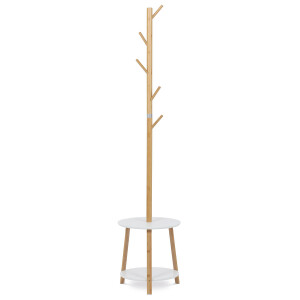 Product detail of Autronic DR-N1004 WT Dřevěný stojanový věšák bílá, 40 x 174 cm