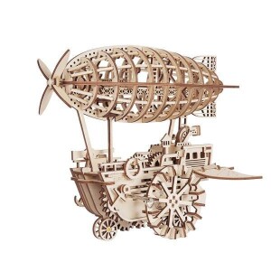 Product detail of NiXiM Dřevěné 3D puzzle - Vzducholoď mechanická