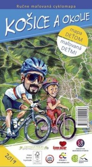 Product detail of Ručne maľovaná cyklomapa Košice a okolie