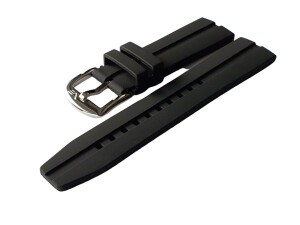 Product detail of Silikonový řemínek Vostok Europe pro Expedition Compact VK64/592A559 - černý/lesklá spona
