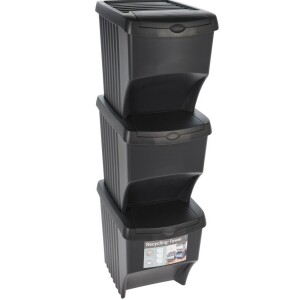 Product detail of EH Sada košů na tříděný odpad Waste, 3 ks, antracit