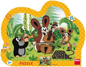 Product detail of Krtek muzikant - puzzle 25 dílků - Dino Park