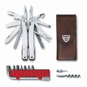 Product detail of Kleště Victorinox SwissTool Spirit X Plus 3.0235.L a kožené pouzdro 3.0235.L