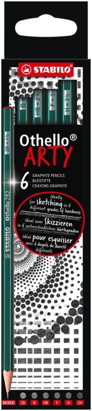 Product detail of STABILO ARTY Othello 6 ks (2x 4H, 3H, 2H)