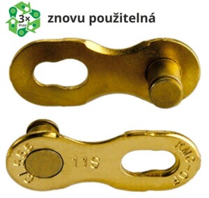 Product detail of Kmc spojka řetězu 11 speed Gold, balení 2 ks, cena za balení