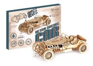 Product detail of NiXiM Dřevěné 3D puzzle - Retro závodní auto