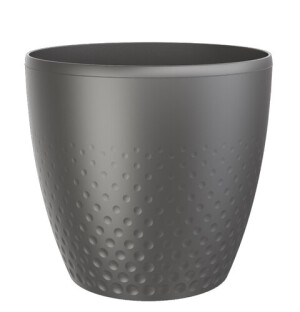 Product detail of Plastia Plastový květináč Perla 25 cm, antracit, Plastia, pr. 25 cm