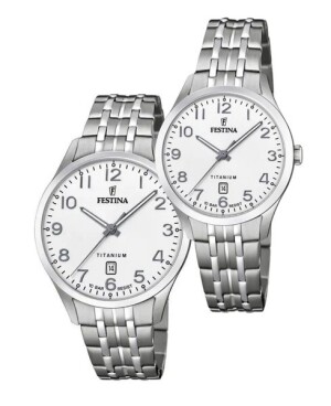 Product detail of SET Festina Titanium Date 20466/1 a 20468/1