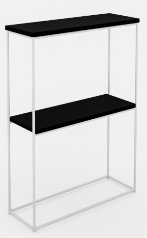 Product detail of ArtAdrk Příruční stolek VELO | bílé nohy Barva: Černá