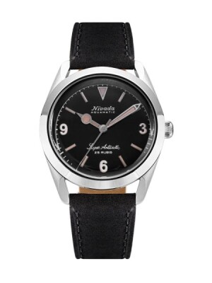 Product detail of Nivada Grenchen Super Antarctic 3.6.9 Black Vintage - Black Leather