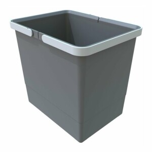 Product detail of Elletipi Plastový koš s rukojeťmi 15 l, šedá, 15 l