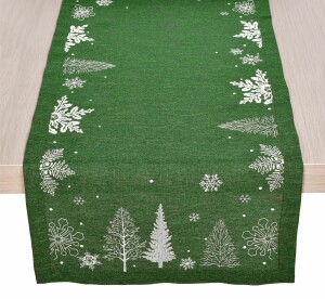 Product detail of Forbyt Vánoční běhoun zelená, 40 x 140 cm