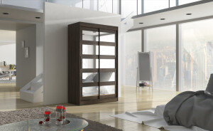 Product detail of ArtAdrk Šatní skříň SALEM | 120 cm Barva: Čokoládová