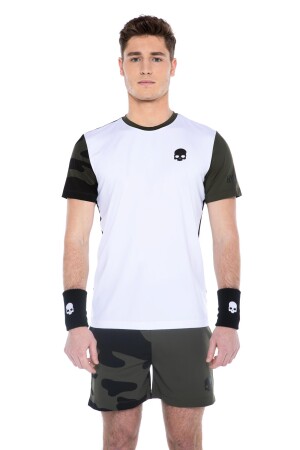 Product detail of Pánské tričko Hydrogen  Tech Camo Tee White/Military Green S