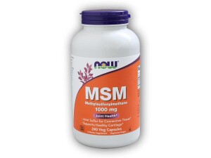 Product detail of NOW Foods MSM (Methylsulfonylmethan) 1000mg 240 rostlinných kapslí