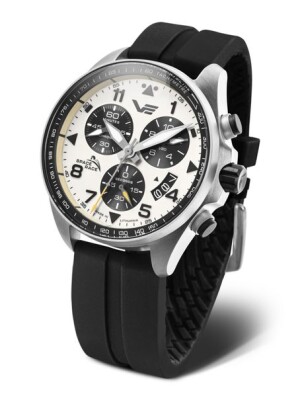 Product detail of Vostok Europe Space Race Chrono Line 6S30-325A743S - Černý silikonový řemínek
