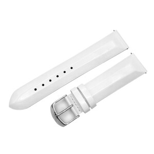 Product detail of Hladký řemínek Vostok Europe pro Undine - bílý/lesklá spona