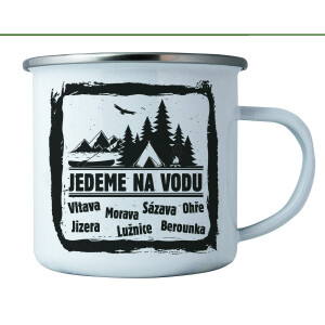 Product detail of Bohemia Gifts Plechový hrnek - Jedeme na vodu, 350 ml