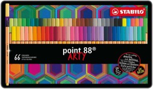 Product detail of STABILO Pen 68 Arty Sada v kovovém pouzdru 66 ks