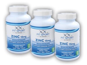 Product detail of FitSport Nutrition 3x Zinc 15mg Bisglycinate 100 vege tabs
