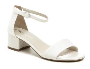 Product detail of Tamaris 1-28295-42 bílé třpytivé dámské sandály
