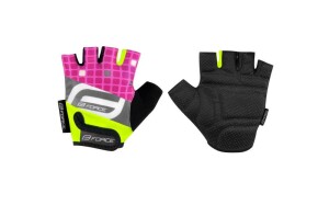 Product detail of Force SQUARE dětské fluo růžové cyklorukavice